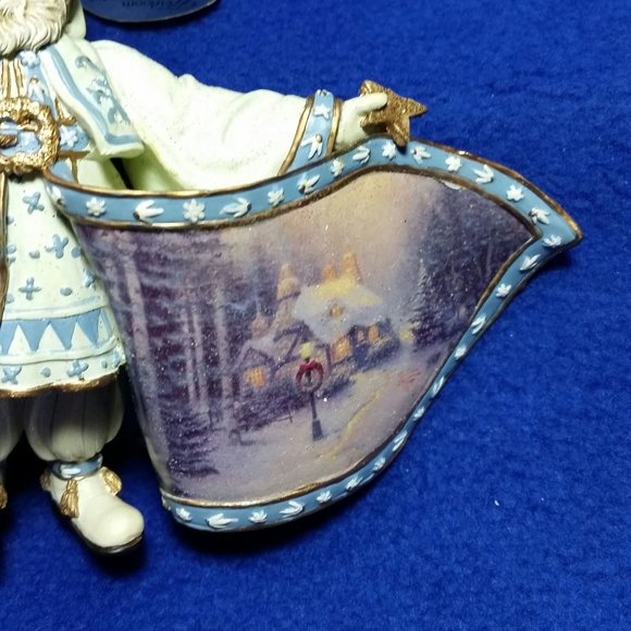 Thomas Kinkade Old World Santa Frosty Christmas Eve Santa Ornament Pre-Owned - Picture 3 of 10